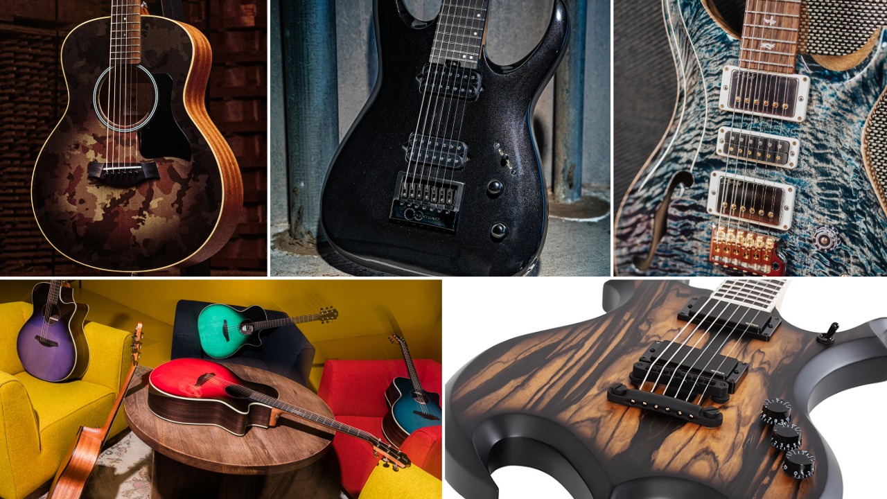 Taylor, Jackson, PRS, Furch and Wylde Audio guitars