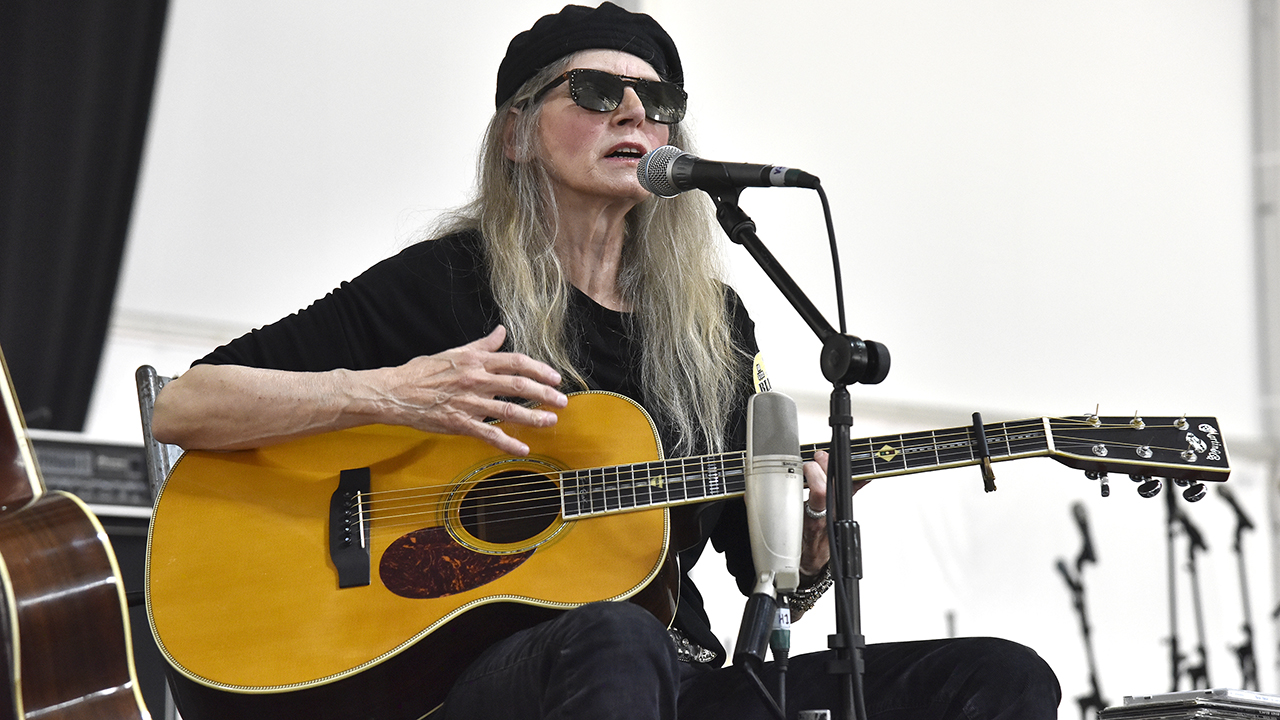 NEW ORLEANS, LOUISIANA - MAY 07: Rory Block performs during the 2022 New Orleans Jazz and Heritage Festival at Fair Grounds Race Course on May 07, 2022 in New Orleans, Louisiana. (Photo by Tim Mosenfelder/WireImage)
