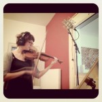 Simone playing violine for "Movement"