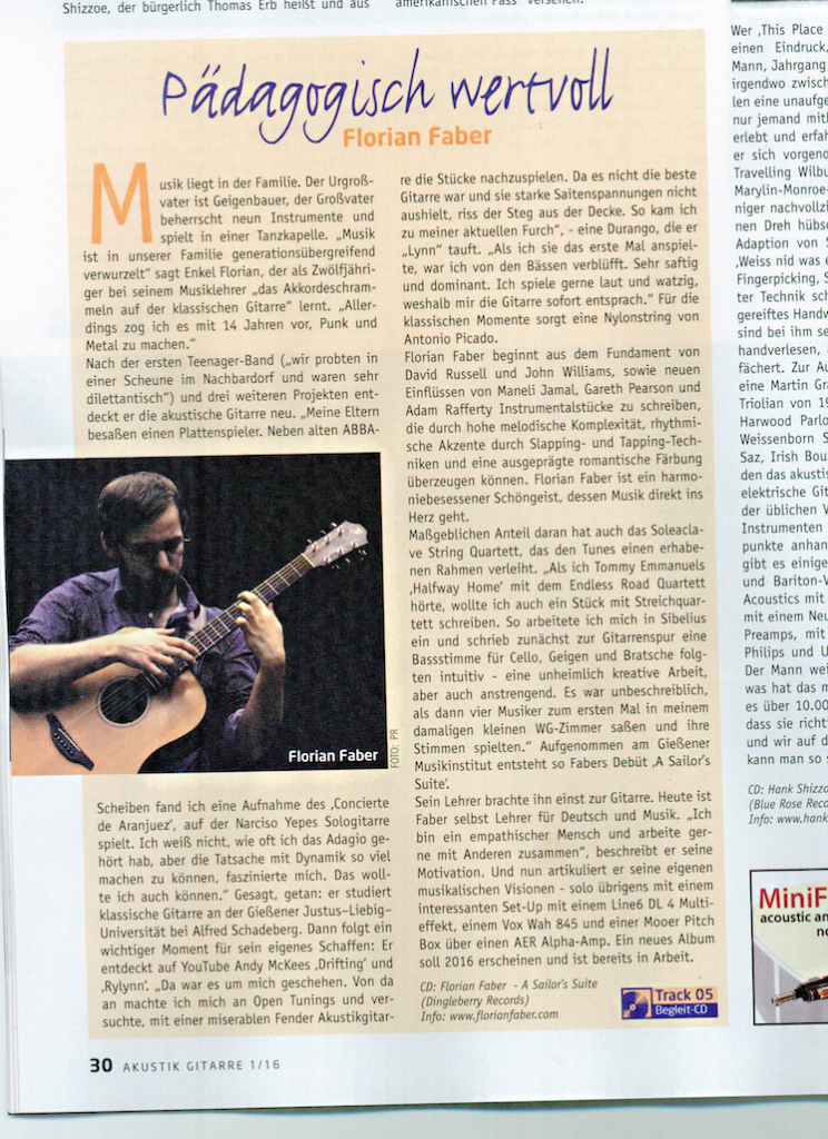 Interview Akustik Gitarre